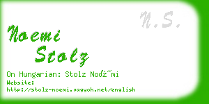 noemi stolz business card